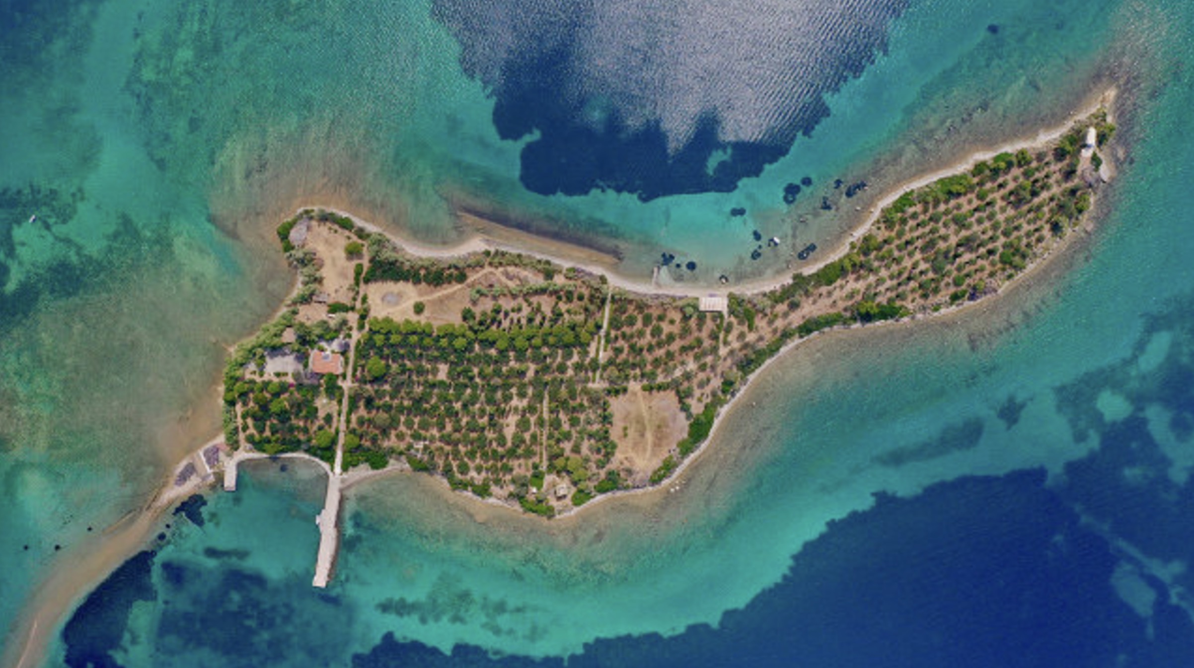 guitar shaped island greece